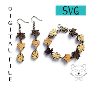 Fall Bracelet & Earring File Bundle - SVG - DIGITAL DOWNLOAD