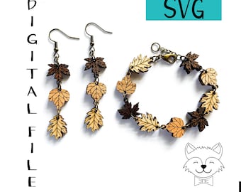 Fall Bracelet & Earring File Bundle - SVG - DIGITAL DOWNLOAD