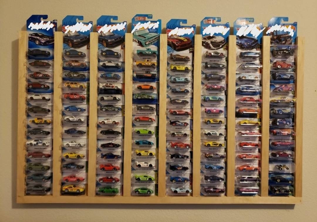 Maple 126 Car Hot Wheel Display Case Etsy
