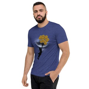 Bitcoin Moon Girl | Krypto Streetwear Kortärmad T-shirt med grafisk design