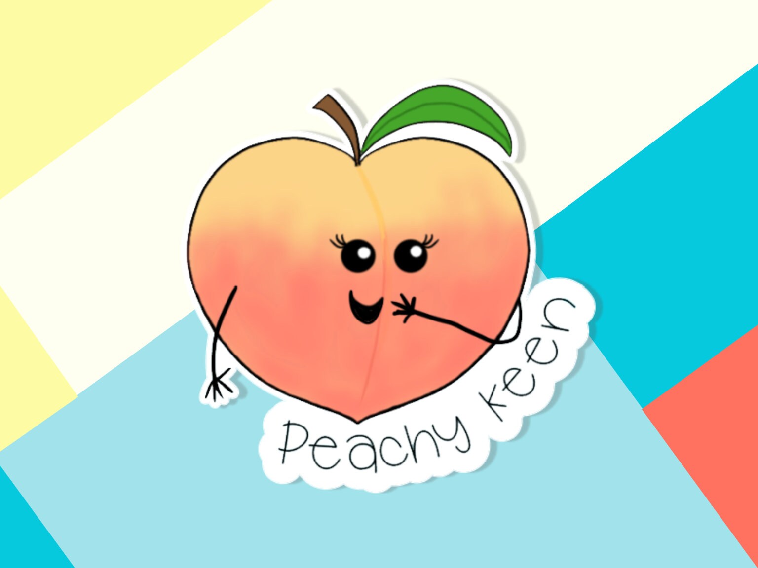 Laptop Electronics & Accessories Peachy Keen vinyl sticker etna.com.pe