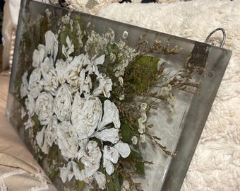 CUSTOM * Wedding Bouquet Hanging Wall Decor , Preserved Bouquet Resin Wall decor, Bouquet Preservation Decor,Flower Preservation Gift