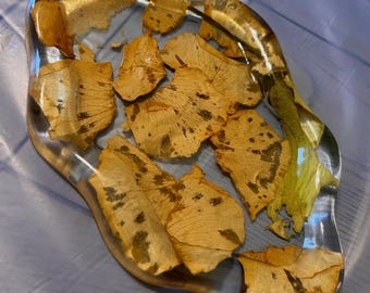 Custom | Floral Preservation Cloud Jewelry Dish • Flower Preservation • Wedding Gift •  Flower Memorial • Ring Dish• Floral ring Holder