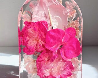 Custom* Arch Resin Block Wedding Floral Preservation | Flower Preservation | Bridal Bouquet Preservation | Resin Floral Tray | Bridal Gift