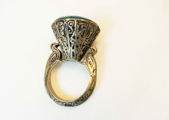 Ring Large Size / High Setting / Boho / Statement… - image 5