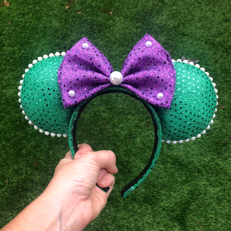 LITTLE MERMAID THEMED Mickey Ears Ariel Mickey Ears Ariel image 1