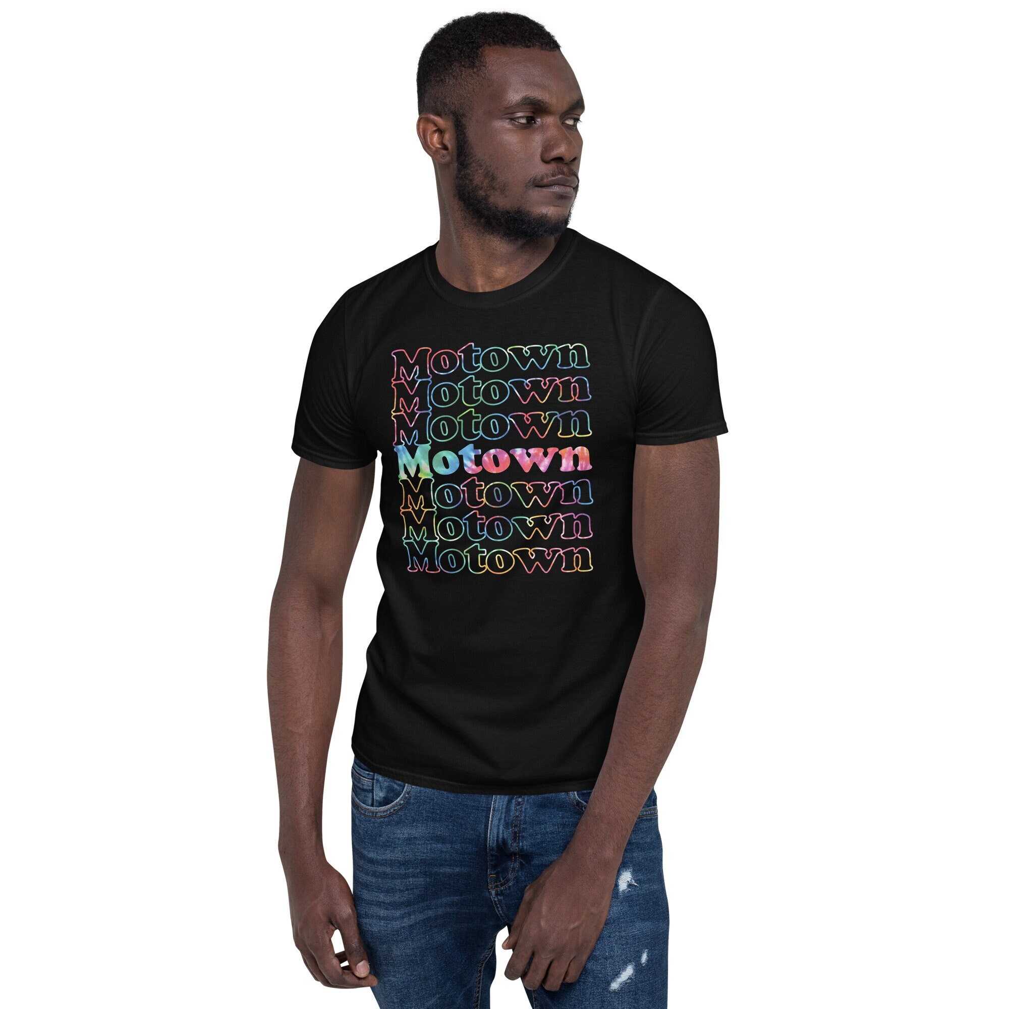 Motown Tie Dye Shirt - Vintage Retro Inspired Motown Music Lover Detroit 50s 60s 70s