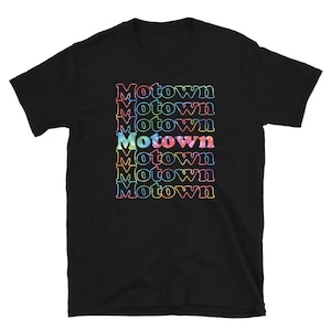 Motown Tie Dye Shirt - Vintage Retro Inspired Motown Music Lover Detroit 50s 60s 70s