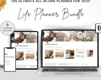 Digital Life Planner: All-in-One Notion Dashboard - Habit and Goal Tracker