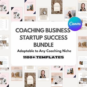 Coaching Business Canva Template Bundle: Startup Success (Digital Download)