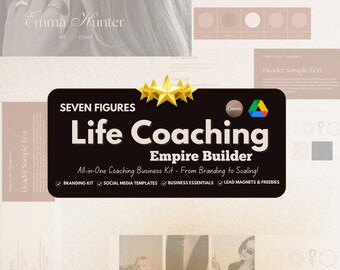 Life Coach Business Bundle: Branding, Social Media & Planner Templates
