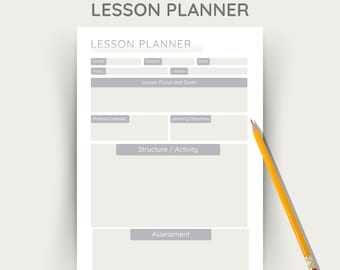 Unterrichtsplaner ausdrucken, PDF Lehrerplaner, Stundenplan Homeschool, A4 A5 Letter, Sofort Download