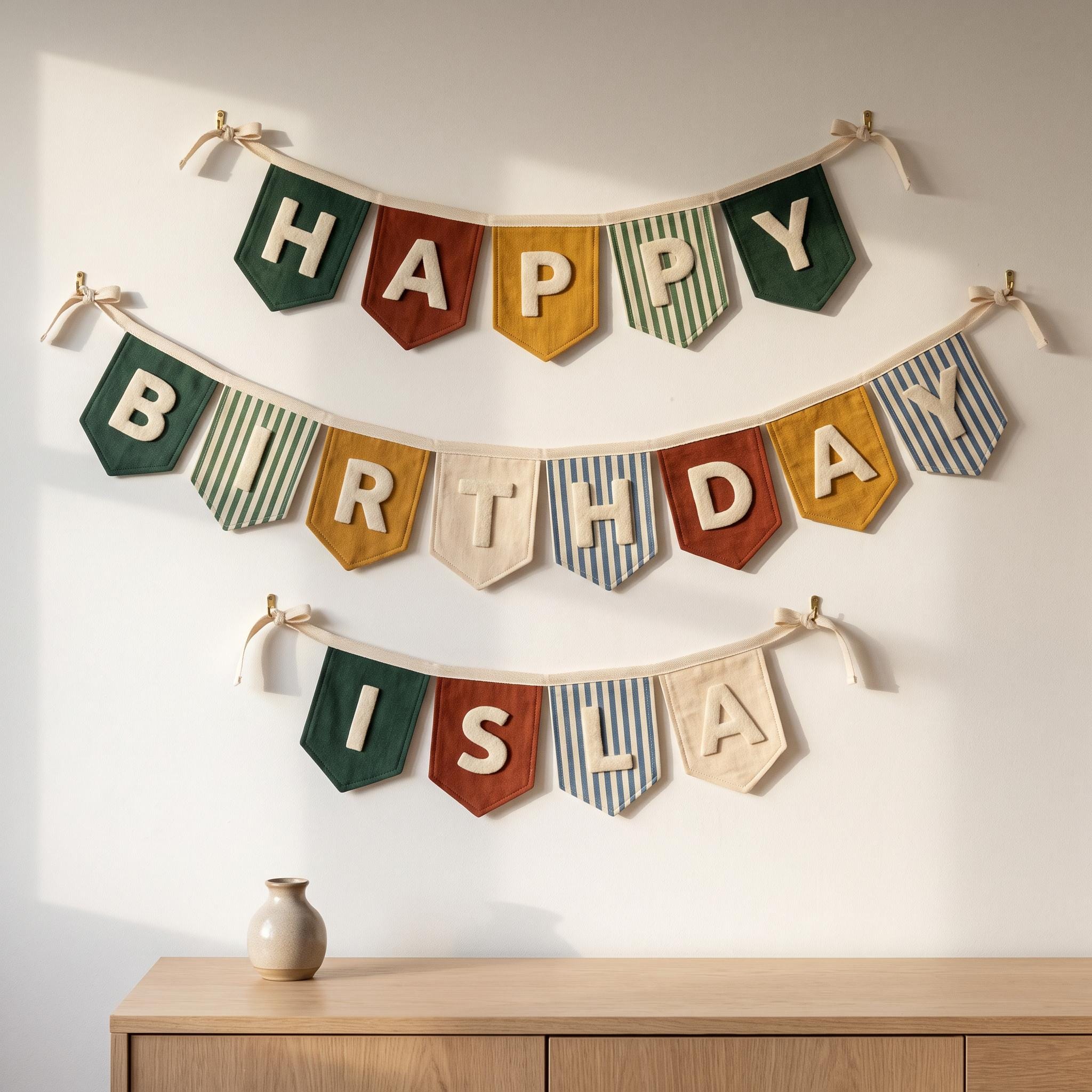 フェルトガーランドの誕生日 - Etsy 日本