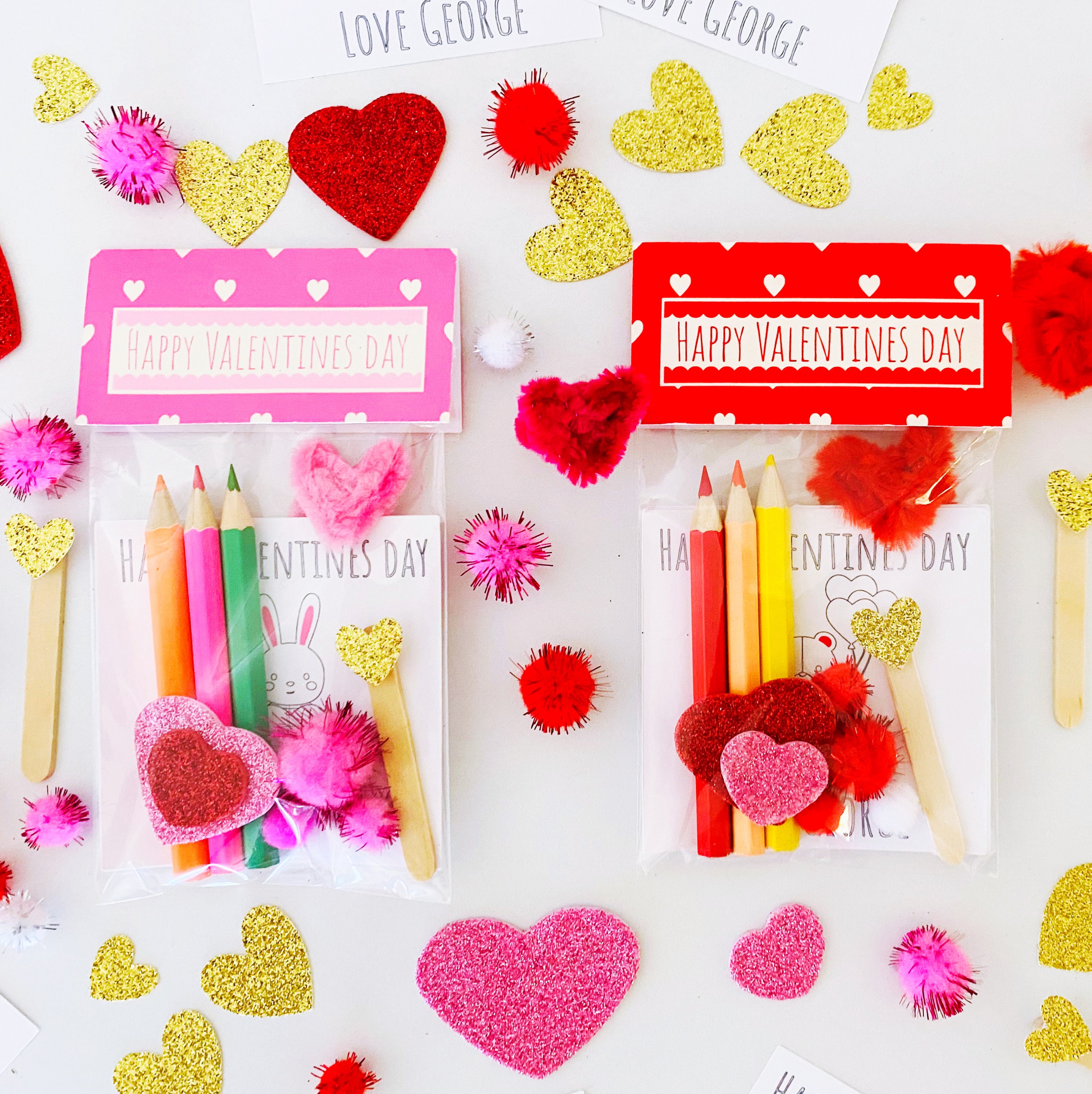 Personalised Valentines craft kit kids valentines gift kids Etsy