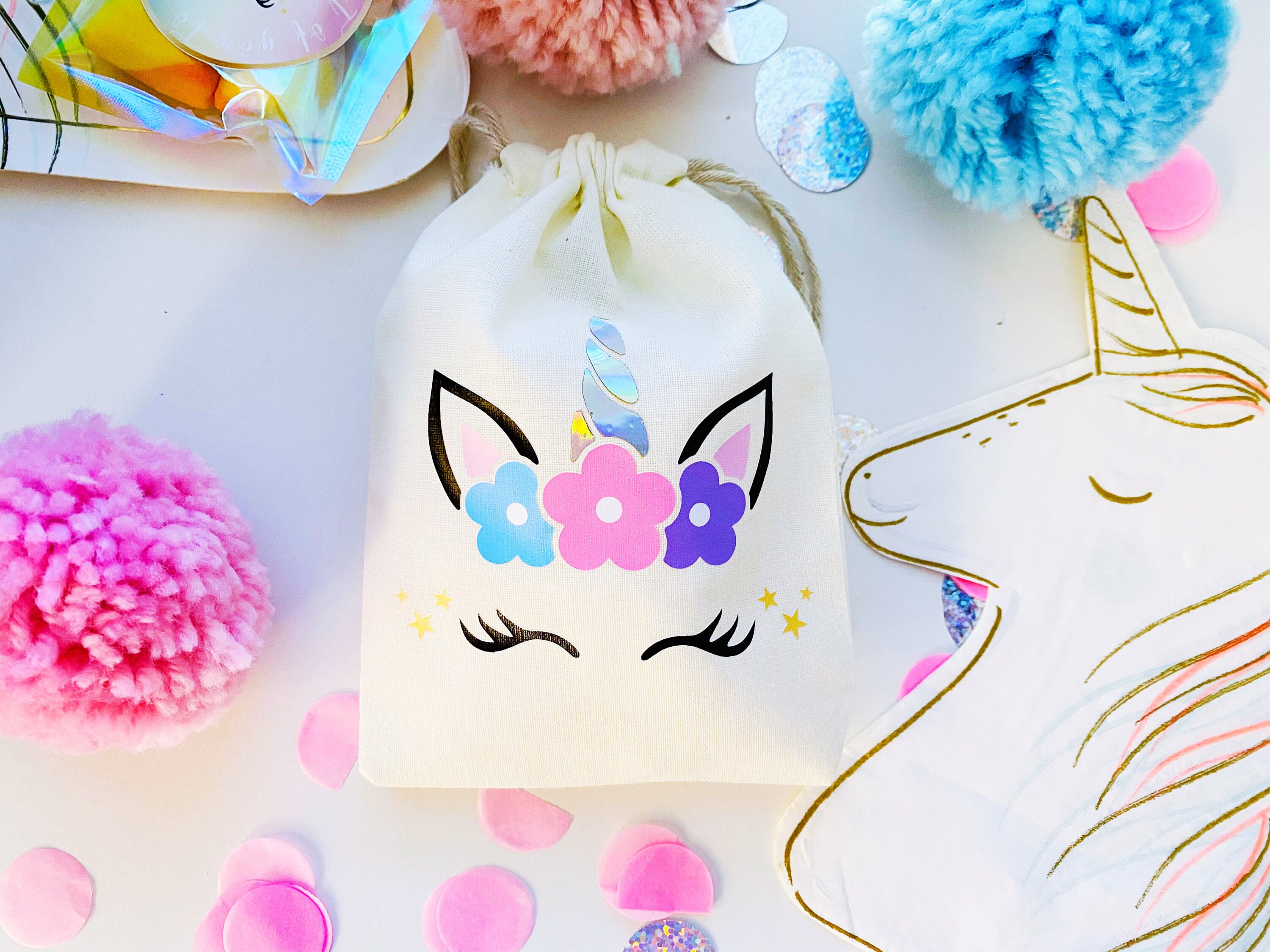 Unicorn party bag unicorn party favours unicorn party decor Etsy