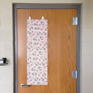 Hello Kitty Pink Cute Teacher Door Window Cover. Classroom Window Cover. School Safety Security, Emergency School Lock down. FREE SHIPPING!