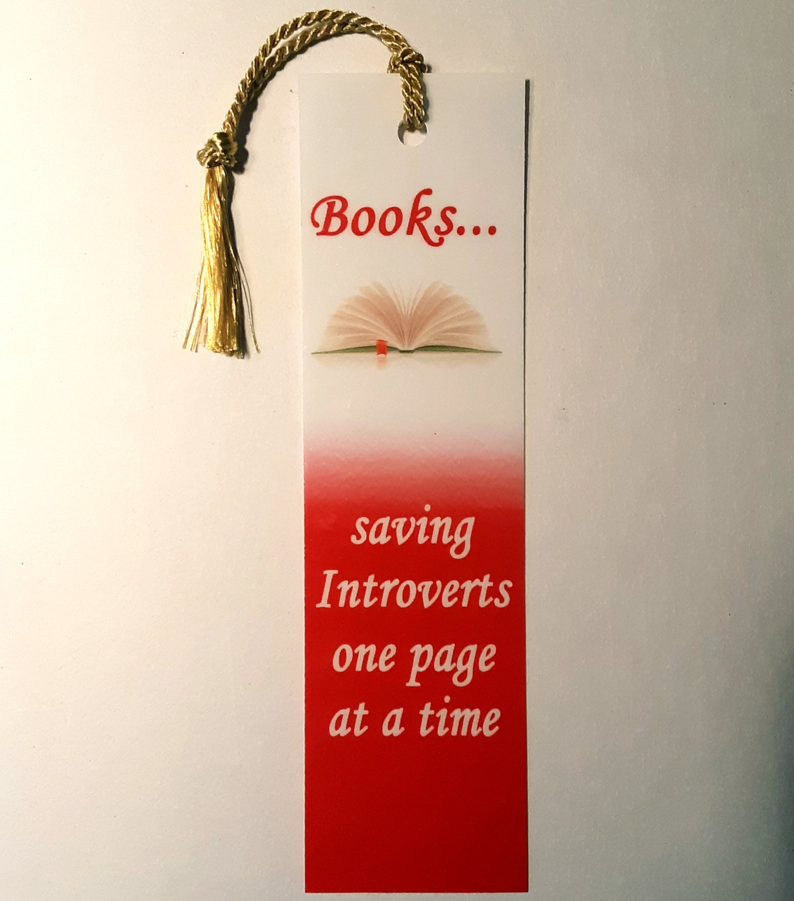 Saving Introverts Bookmark for Book Lovers.custom Designed W Etsy
