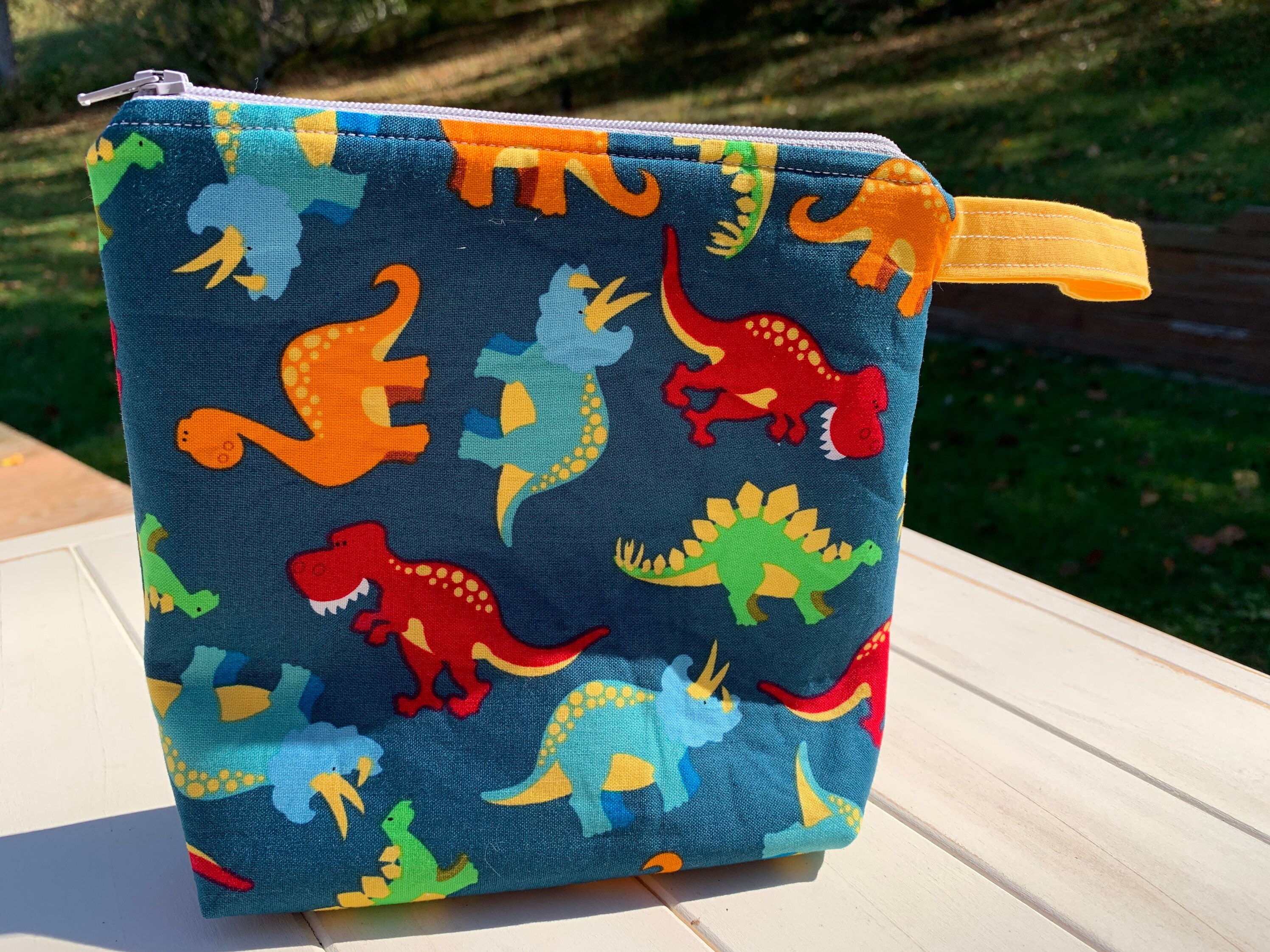 Kid Pouch Dinosaurs Toy Pouch Toy Bag Child Bag Zippered Etsy