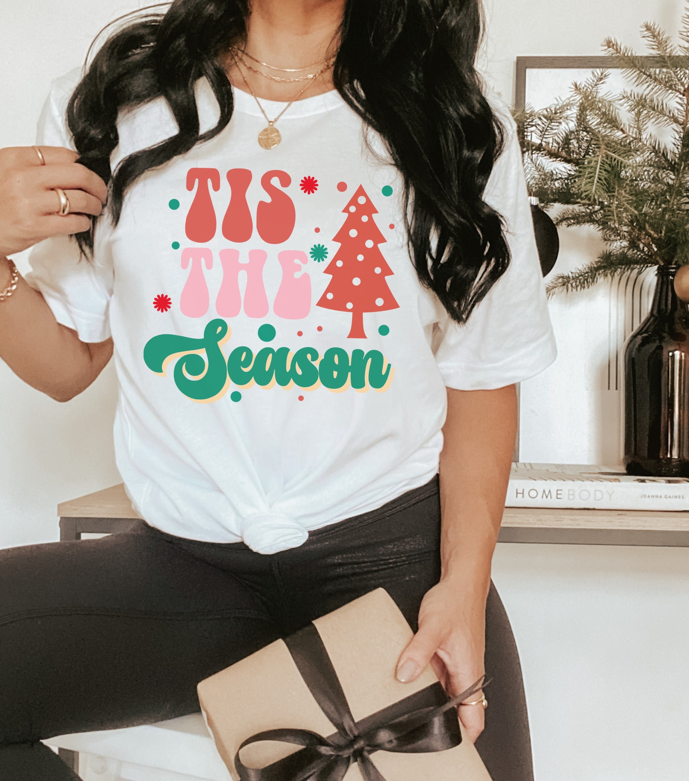 Tis The Season Shirt, Christmas Tree Shirt, Christmas Vibes Shirt