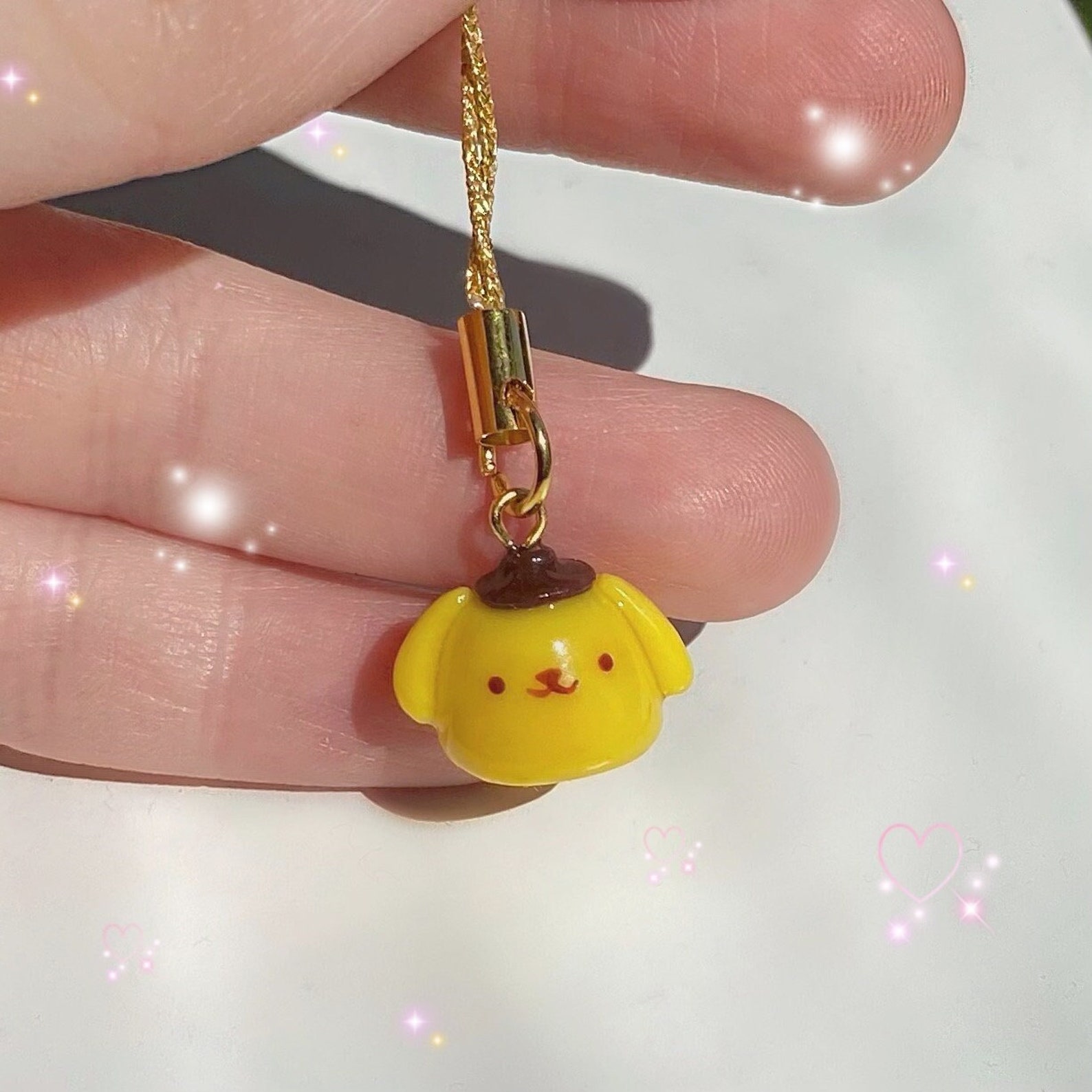 Pompompurin Keychain Phone Strap Polymer Clay Etsy