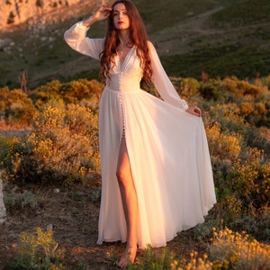 Silk Wedding dress, Vintage style, 30s, bride, victorian dress, elegant, cottagecore wedding, romantic wedding gown, boho wedding