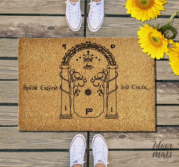 Tolkien With Tree Of Gondor Lord Of The Rings Doormat
