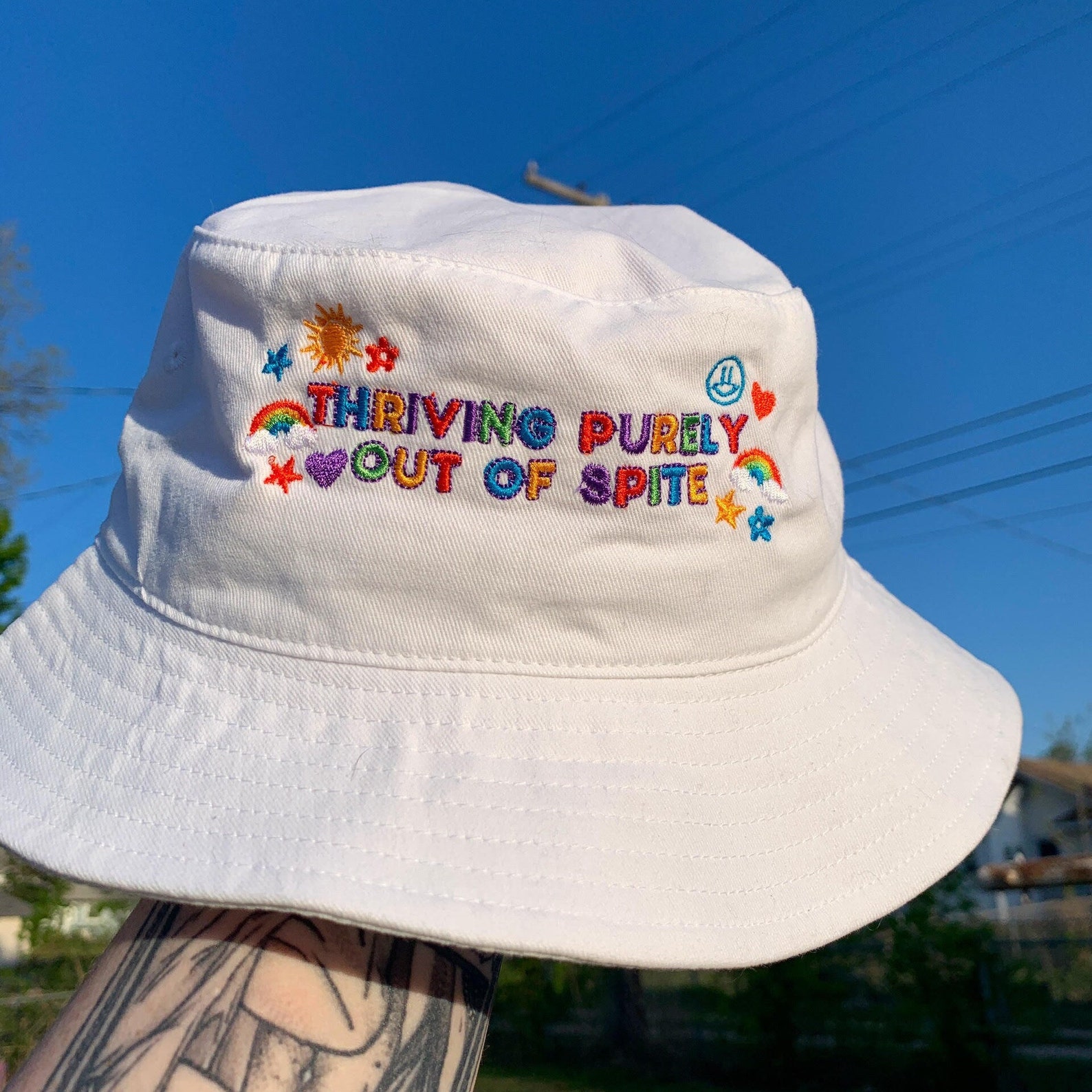 Kidcore Bucket Hat Women Funny Bucket Hat Embroidered Hat Decora Cute kidcore-bucket-hat-women-funny-bucket-hat-embroidered-hat-decora-cute