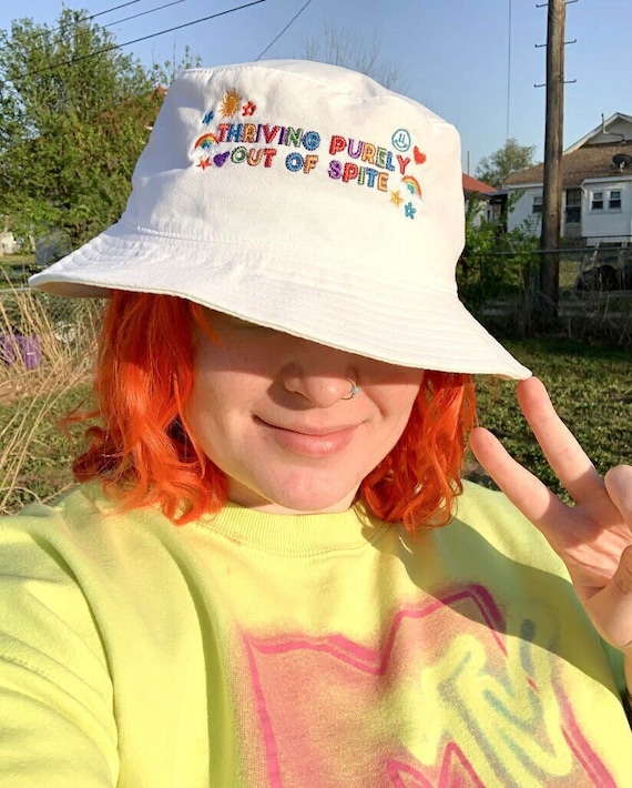 ハット ITZAVIBE X KANZE BUCKET HAT ( 2 COLOR) Y2K Fire Bucket Hat | eBay
