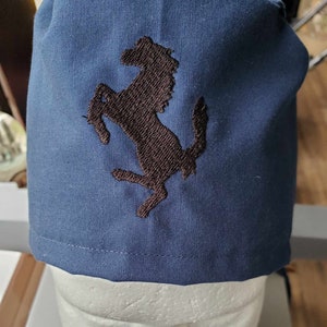 Ferrari embroidered on fabric scrub hat --assorted colors