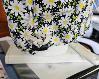 ※Daisy XL / XXL Daisy on Black Fabric W Buttons and Toggle - Etsy