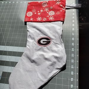 Georgia Dawgs Embroidered Christmas Stocking