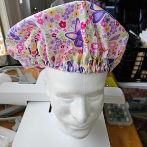 Butterfly scrub hat for petites only