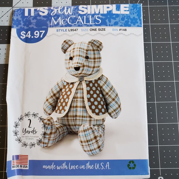 Used pattern McCall L9547 Memory Bear