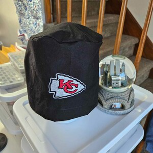 XL / XXL Kansas City Scrub Hat in black fabric