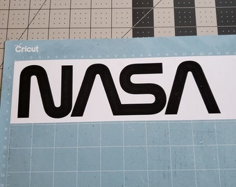 NASA in waterproof decal