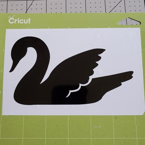 Swan vinyl sticker