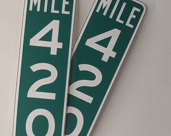 Mile 0 Sign Christmas Ornament Wooden Tree Decoration with Hand Painted Key West Mile Marker Zero