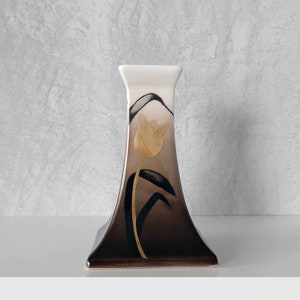 Finnish Arabia factory&#39;s hand-painted candle stick holder, Heljä Liukko-Sundström