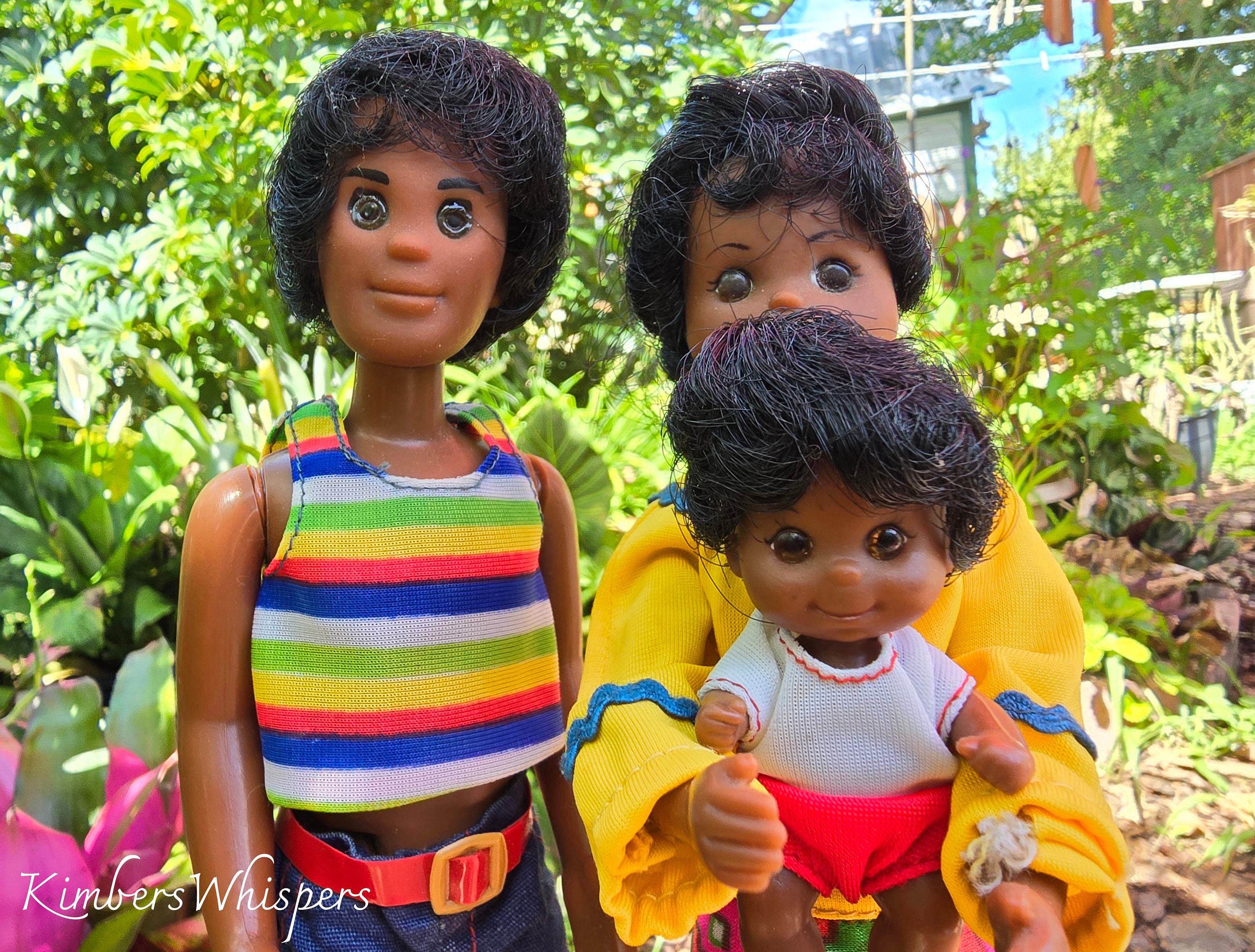 70s Sunshine Family Dolls, 70s Mattel Happy Family Dolls, Hal