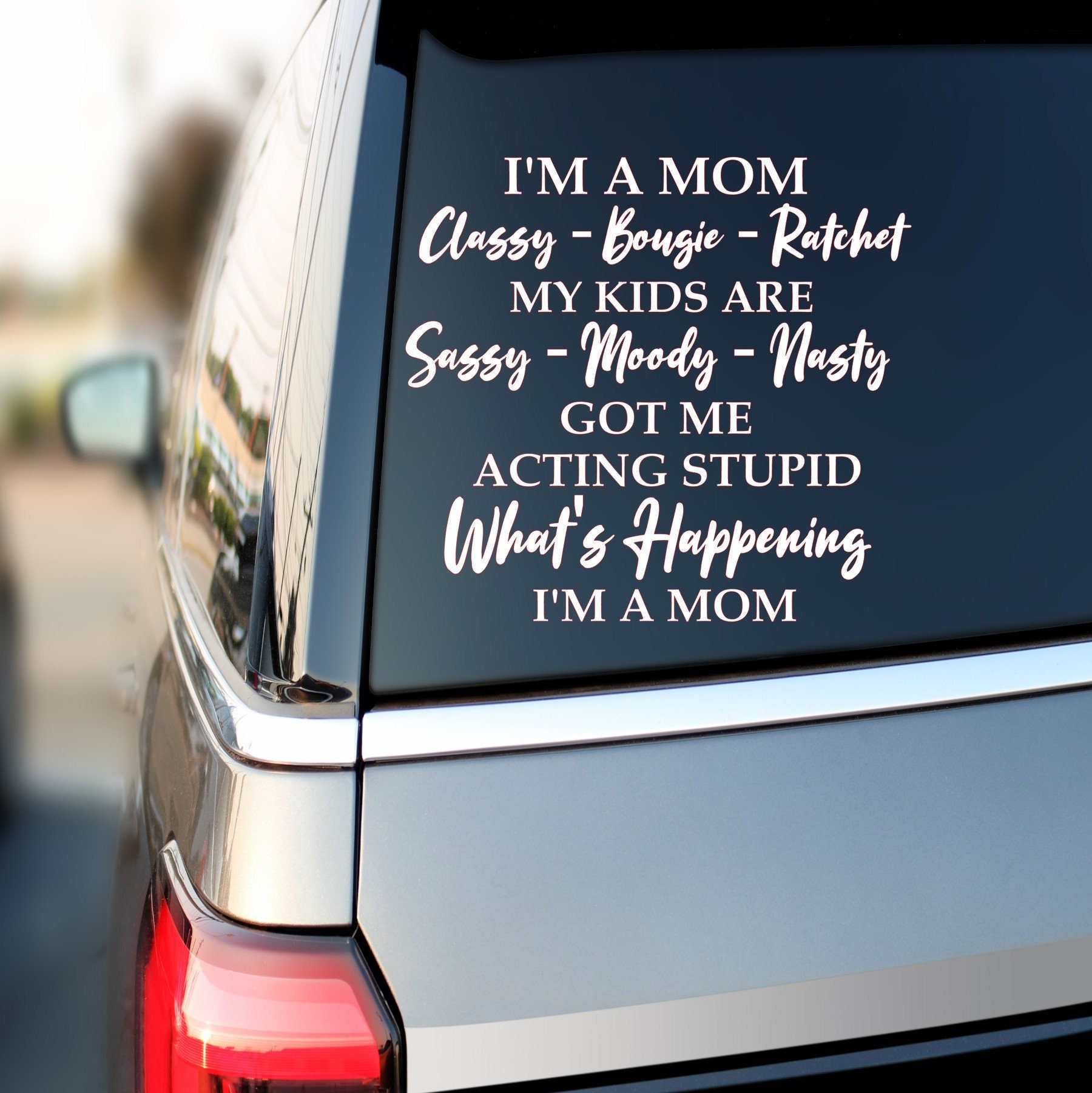 Mom on sale life decals