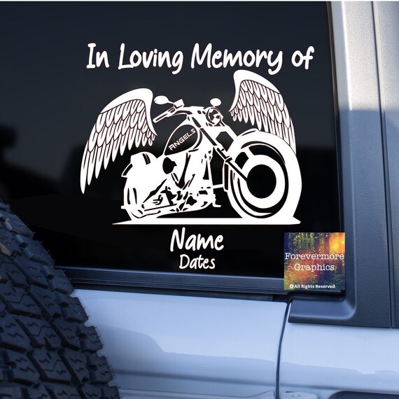 Physical Decal Version/ Rest in Peace Decal / in Loving Etsy