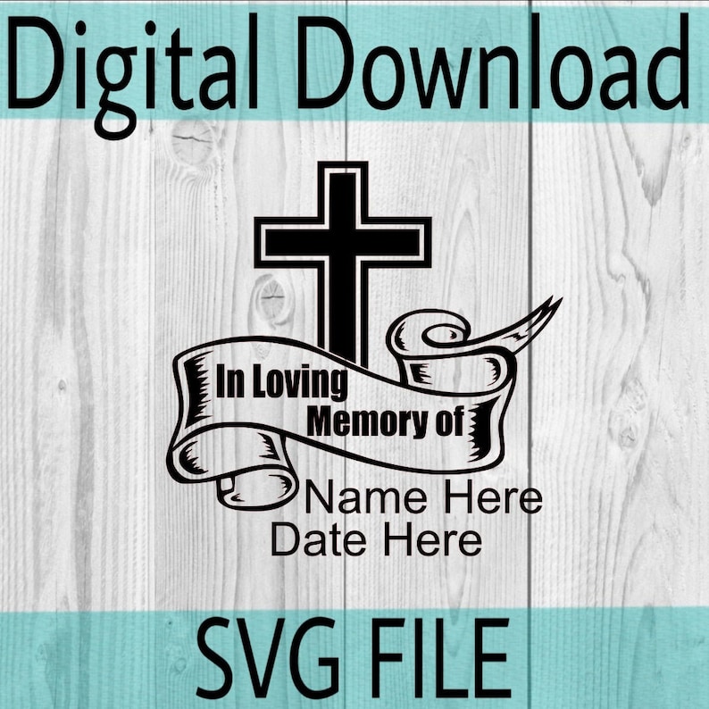 Download Digital / In loving memory svg Rest in peace svg In loving ...