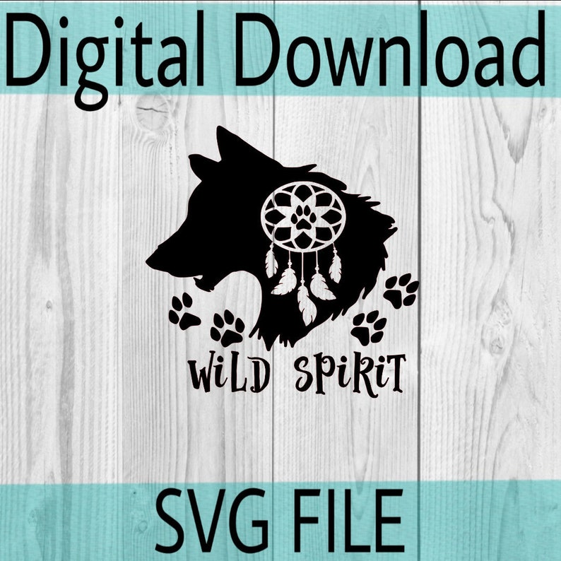 Download Digital wolf svg wild spirit svg dream catcher svg dream ...