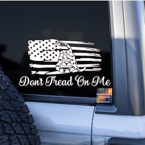 Don't Tread on Me Decal American Flag Decal - Etsy