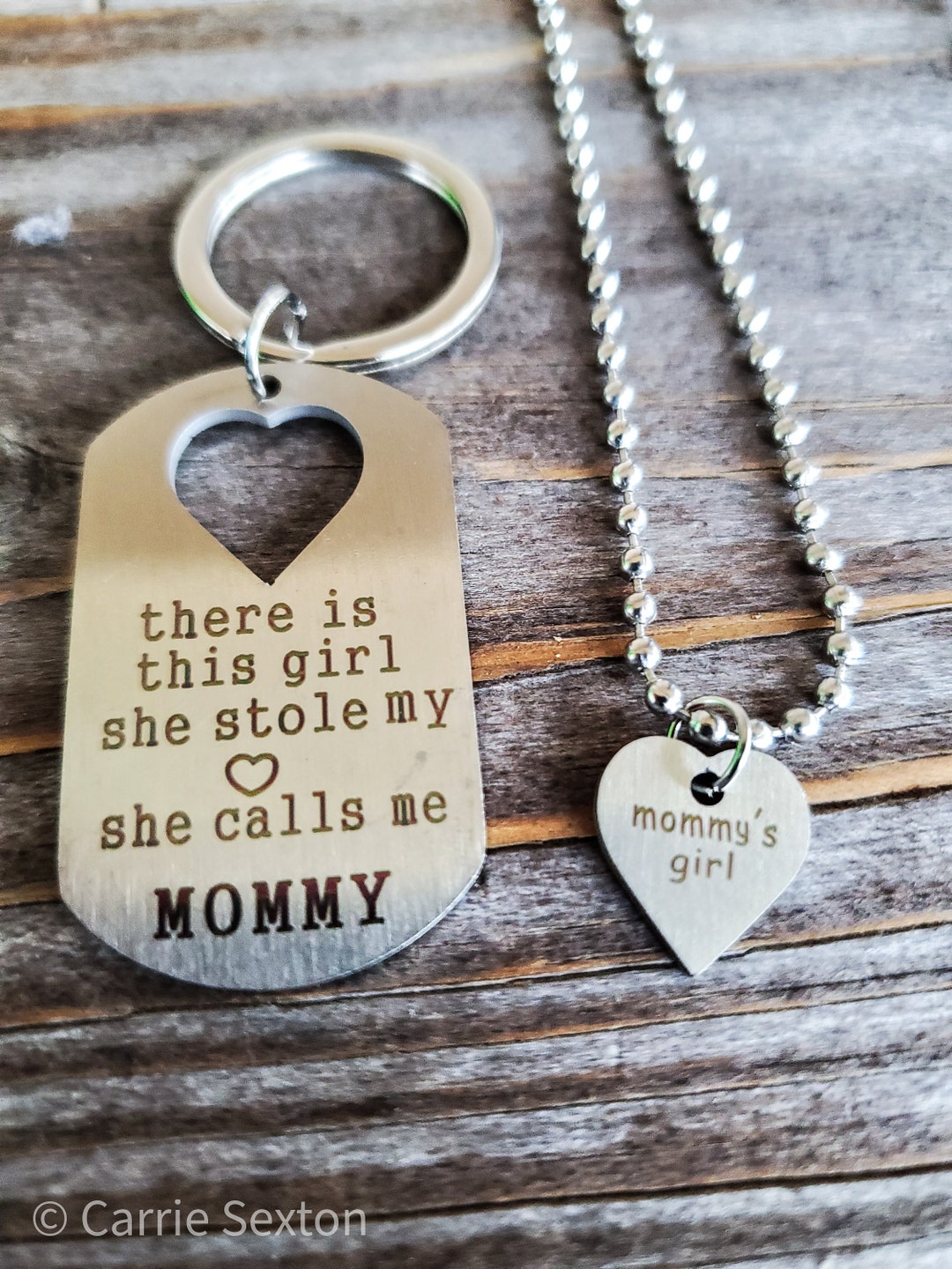 Mother's Day Gift Mother and Daughter Mom Keychain - Etsy