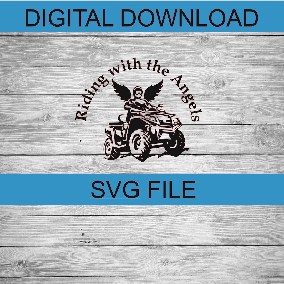 DIGITAL DOWNLOAD | Riding With the Angels Svg | in Memory Svg | Loving ...