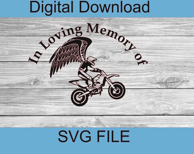 Digital SVG FILE Digital Download Riding With the Angels SVG Motorcycle ...