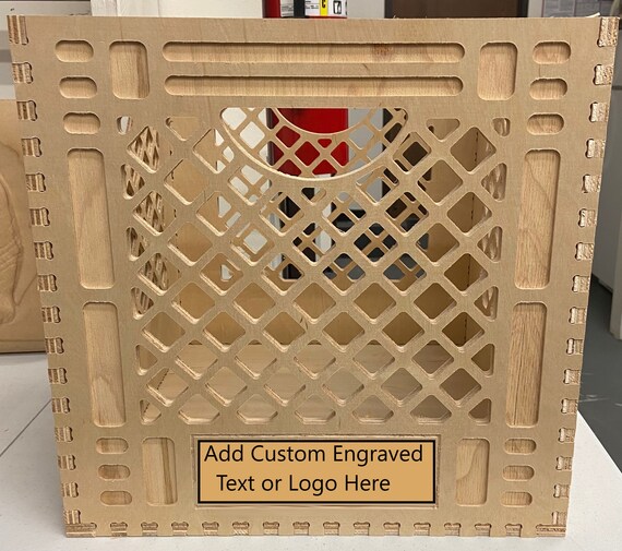 Custom Vinyl Record Storage Crate // Milk Crate Etsy