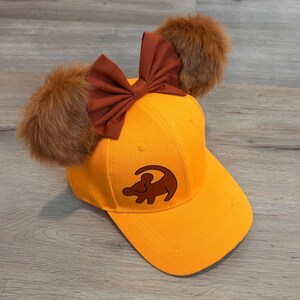 Simba Inspired Mouse Ear Hat, Customizable Simba Mouse Ears, Animal Kingdom Outfit, Lion Mouse Ears for Springtime Surprise