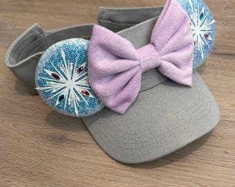 Elsa Mouse Ear Visor, Ice Queen Princess Costume, Kids Mouse Ears